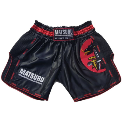 Kickboks Shorts Matsuru zwart/rood