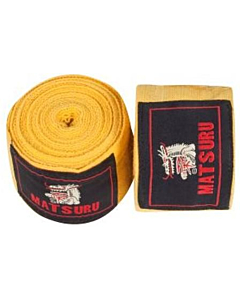 Matsuru Boksbandage 3 meter Geel