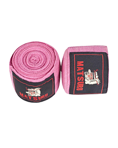 Matsuru Boksbandage 3 meter Roze